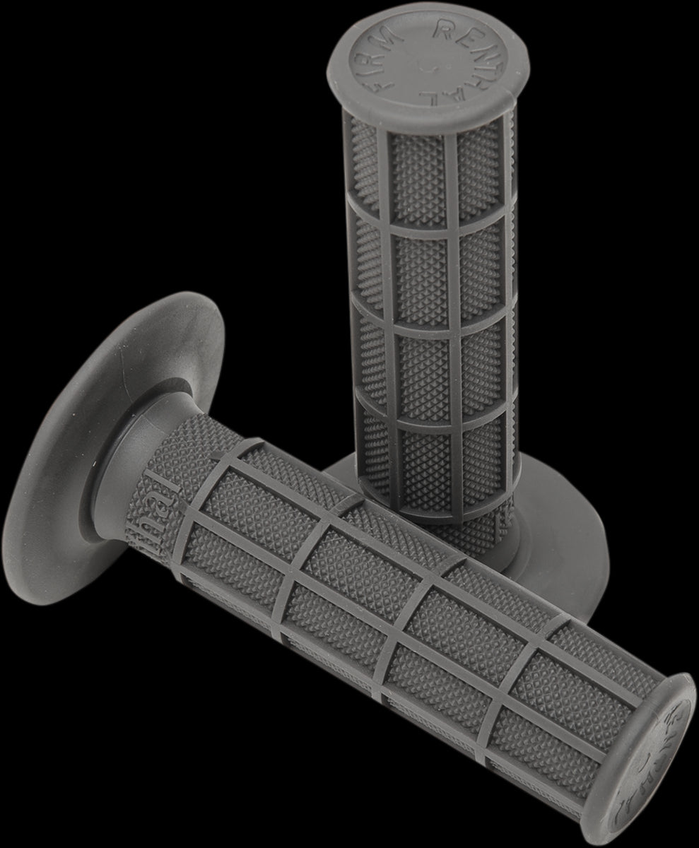 Renthal Firm Black Grips Full Waffle Charcoal Motocross Enduro